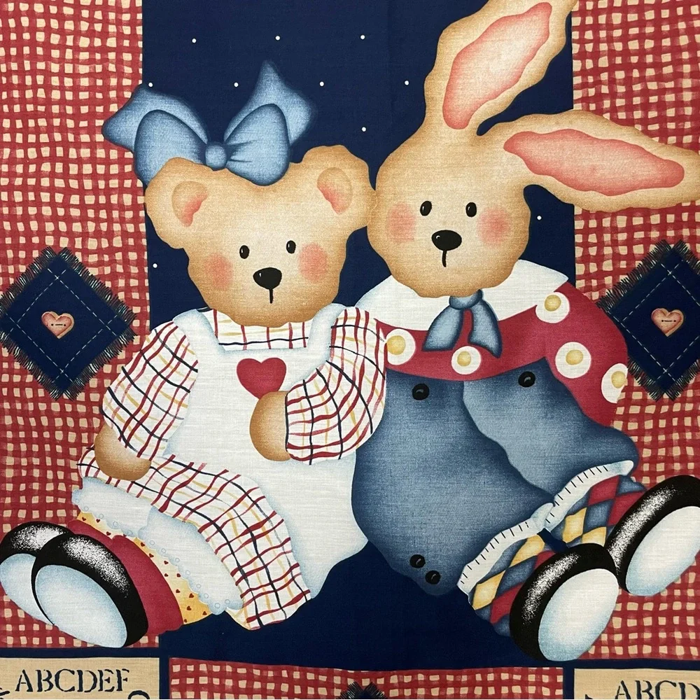 Vintage 1997 Daisy Kingdom Quilt Panel Fabric Project Applique Sew Baby #K29